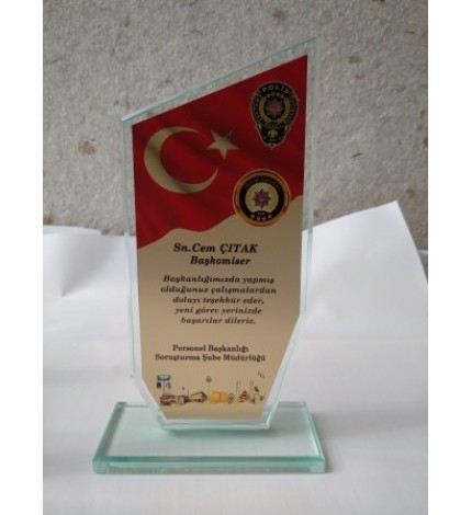 HZ-224 KRİSTAL PLAKET